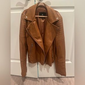 7 for all mankind leather jacket